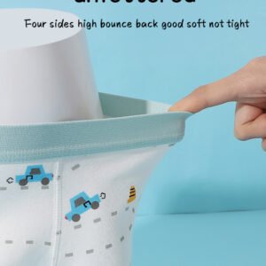 4 pieces of multi color straight leg boys' underwear, cartoon little bear boy style four cornered underwear