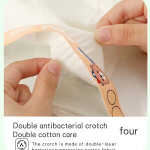 4 pieces of multi color straight leg boys' underwear, cartoon little bear boy style four cornered underwear (复制)