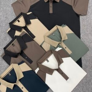 summer men short sleeve polo shirt fashion casual tee