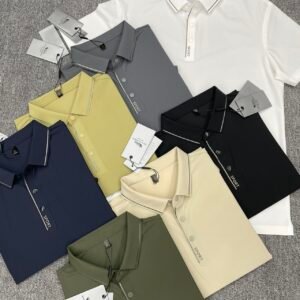 men short sleeve polo shirt casual solid color daily wear