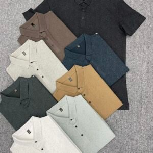 classic men polo shirt short sleeve daily wear breathable tee