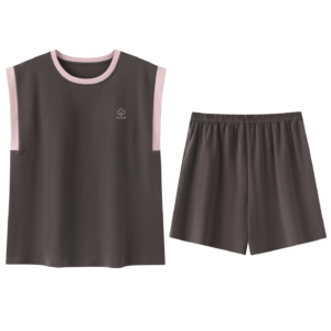 ladies casual sleeveless homewear set soft cotton modal loungewear/pajamas sta