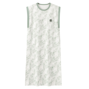 boho print modal nightgown loose fit sleeveless homewear m 3xl (复制)