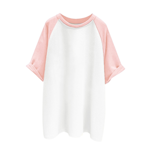 blank front contrast sleeve kids t shirt, custom artwork printing service (复制)