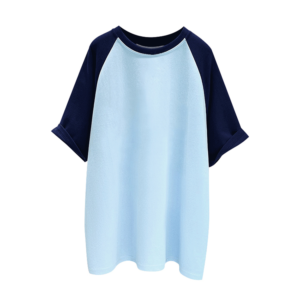 blank front contrast sleeve kids t shirt, custom artwork printing service (复制)