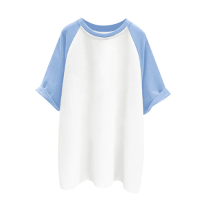blank front contrast sleeve kids t shirt, custom artwork printing service (复制)