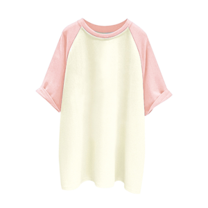 blank front contrast sleeve kids t shirt, custom artwork printing service (复制)