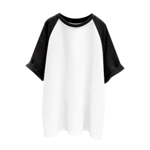 blank front contrast sleeve kids t shirt, custom artwork printing service (复制)