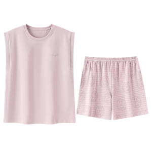 ladies casual sleeveless homewear set soft cotton modal loungewear/pajamas sta