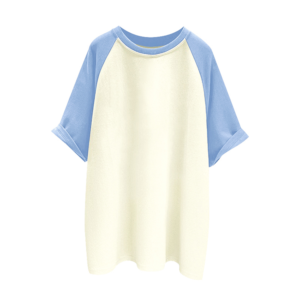 blank front contrast sleeve kids t shirt, custom artwork printing service (复制)