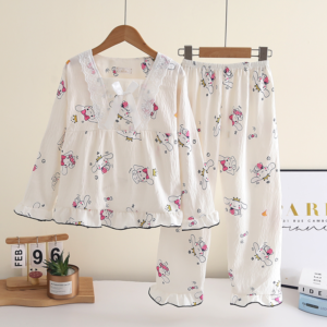 wholesale customized children pajama lapel cardigan adorable pattern odm