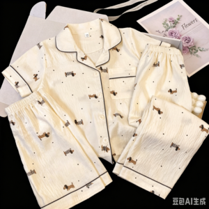 eco friendly cloud cotton child three piece homewear set custom brand logo sleep clothes