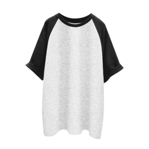 blank front contrast sleeve kids t shirt, custom artwork printing service (复制)