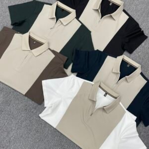 wholesale men polo shirt custom logo embroidery all sizes custom casual business tops (复制)