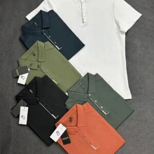 eco friendly fabric polo shirt green material custom oem odm environmental men polo (复制)