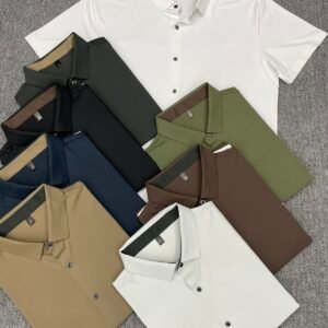 knitted texture polo shirt custom weave design oem odm retro elegant men polo shirts (复制)