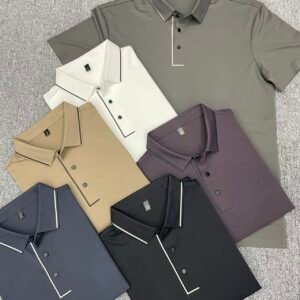minimalist plain polo shirt simple style custom oem all age daily wear men polo (复制)