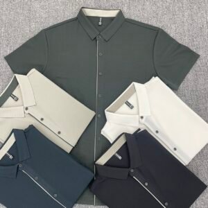 anti wrinkle durable polo shirt custom color matching oem factory bulk custom polo (复制)