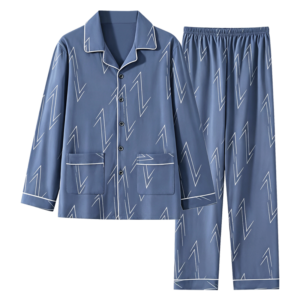 wholesale men's cotton cardigan pajama set 2 piece home clothing oem supported (复制)